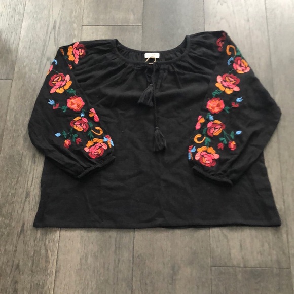 Cost Plus World Market Tops - Cost Plus World Market embroidered blouse